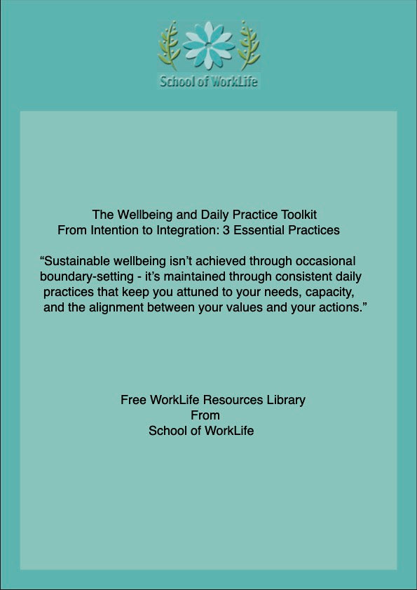 The Wellbeing and Daily Practice Toolkit